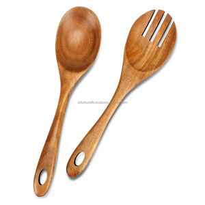 Ensemble de saladiers en bois d'acacia avec long manche, écologique, passe au lave-vaisselle, ARTISTIC CRAFTS - Product Image 5