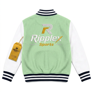 Classic kids varsity <b>jacket</b> Comfortable kids varsity <b>jacket</b> with classic athletic style soft feel and reliable warmth - Product Image 5