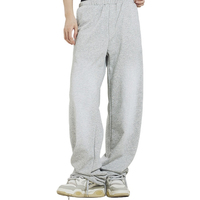 Pantalon décontracté unisexe coupe droite et évasée, style vintage 2026, effet délavé soleil, pour un confort détendu