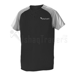 เสื้อเบสบอลสีกรมท่า-เทา ยูนิเซ็กซ์ ผ้าโพลีเอสเตอร์ 100% ระบายอากาศได้ดี แขนสั้น สำหรับผู้ใหญ่ แบบพิมพ์ลายซับลิเมชั่น - Product Image 2