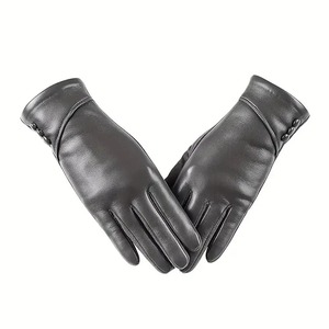 Guantes Elegantes de Cuero para Mujer, Venta al por Mayor, Nuevo Diseño Unisex, Guantes de Piel de Oveja Coloridos, Guantes de Cuero Genuino Personalizados a la Moda - Product Image 2