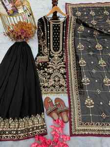 Salwar kameez pakistaní para mujer, traje Patiala indio, conjunto modesto informal de tela satinada y algodón, ropa de fiesta, venta al por mayor 80651 - Product Image 2