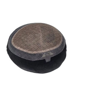 Perruque Taz Hair de haute qualité en cheveux Remy indiens, ondulée, pour hommes, avec base monofilament douce, système de toupet fabriqué au Bangladesh, ondulations profondes et lâches - Product Image 6