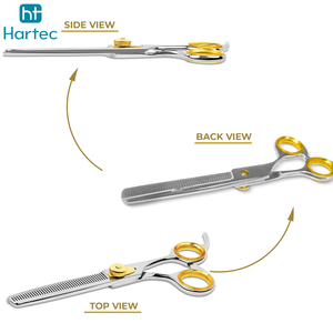 Ciseaux à cheveux en acier inoxydable de qualité supérieure, argent et or, 6,0 pouces, outils de coupe de cheveux de haute qualité pour salon - Product Image 2
