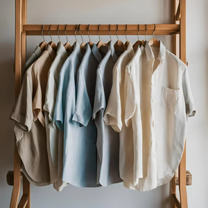 New Blouse Cotton <b>Linen</b> Shirt Men Loose <b>Tops</b> Short Sleeve Spring Autumn Summer Casual Hawaiian Beach Shirts - Product Image 1