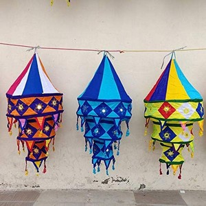 Colorful Handmade Luxury Cotton <b>Wedding</b> Lamps Festival/Diwali/Party Bohemian Lanterns Indoor/Outdoor Tent & Garden Chandeliers - Product Image 5