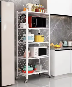 Étagère de rangement pliable en métal OEM/ODM Vietnam – Organisateur multifonctionnel pour cuisine et salle de bain - Product Image 6
