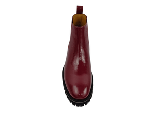 Botas Chukka de Piel Color Borgoña para Hombre, con Cordones, Suela de Goma, Entresuela de EVA, Impermeables, Aumentan la Estatura, para Oficina, Carrera, Todas las Temporadas - Product Image 4