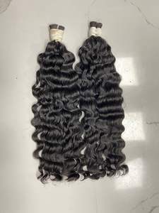 Extensiones de cabello humano sin procesar 100% de alta calidad, cutícula alineada, cabello virgen rizado suelto a granel para mujeres negras - Product Image 2