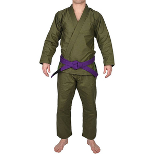 Ensemble de combat de Taekwondo bleu uni, tenue de sport, uniforme d'arts martiaux et de karaté respirant pour l'entraînement MMA, vente en gros - Product Image 6