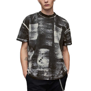 Men Tie Dye Cotton Tee Casual Printed T Shirt Men Breathable Streetwear Tee Fashion Short Sleeve Tee - Product Image 6