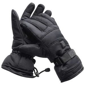Guantes de Esquí Térmicos Impermeables con Dedos Completos para Snowboard, Actividades al Aire Libre de Invierno, para Hombre, Cierre de Tirón, Color Negro - Product Image 1