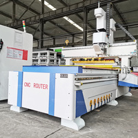 Router Cnc 1530 3 sumbu 5x10ft murah Tiongkok dengan pengganti alat otomatis spindel 9 alat bor untuk dijual Router Cnc Atc Kanada