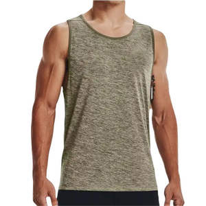 Camiseta sin mangas para hombre, personalizada, con cuello redondo, ajustada, informal, para gimnasio, ropa deportiva, servicio OEM ODM - Product Image 2
