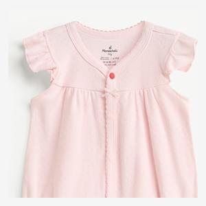 Body de Algodón Jacquard de Manga Corta con Broches para Bebé Recién Nacida, ODM Vietnam - Product Image 3