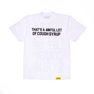 T-shirts d'été pour hommes en gros, style streetwear, motif 'THAT'S A AWFUL LOT OF COUGH SYRUP', 100% Coton, Respirant, Coupe Oversize - Product Image 5