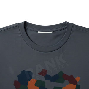 เสื้อยืดผ้าฝ้าย100% พอดีตัวสำหรับผู้ชายเสื้อยืดพิมพ์ลายระบายอากาศได้ทรงหลวมสำหรับผู้ชาย - Product Image 5