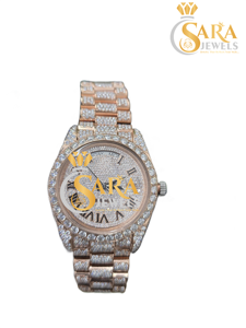 Relojes de Pulsera de Oro para Hombre de Primera Calidad, Relojes de Cuarzo Automáticos con Fecha, Aleación de 20 mm para Unisex, Disponibles al Mejor Precio - Product Image 4