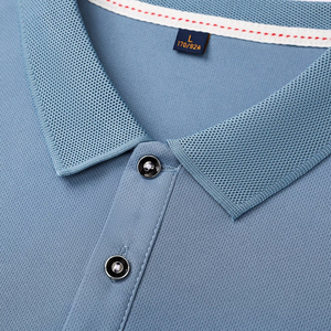 Camisas Casuales de Hombre de Alta Calidad, Transpirables, de Poliéster y Algodón, con Logotipo Personalizado Impreso, Tela de Forro Polar Ecológica de Secado Rápido - Product Image 5
