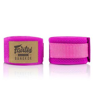 Bandages de boxe Fairtex en maille de haute qualité, personnalisés, élastiques, pour la musculation et l'entraînement en salle de sport, offrant un soutien pour les poignets. - Product Image 1