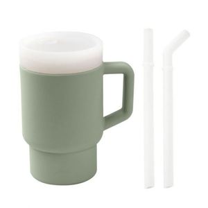 Vasos de Silicona Antideslizantes y Resistentes a Caídas para Niños y Bebés, Aptos para Alimentos, con Pajitas al 2%, Logotipo Personalizado, Uso Promocional - Product Image 5