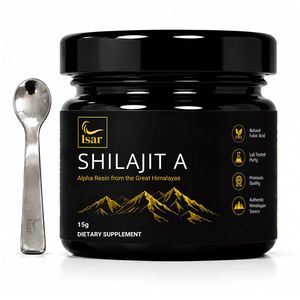 Résine de Shlajit himalayenne naturelle pure à 100 %, haute concentration, riche en acide fulvique et en minéraux, pour hommes et femmes, soutien énergétique (15g) - Product Image 1