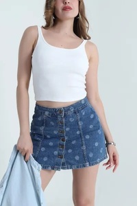 New Women's <b>Plus</b> <b>Size</b> Solid Front Breathable Polyester/Cotton Quick Dry Eco-Friendly Tank <b>Top</b> O-Neck Short Sleeve Casual Design - Product Image 5