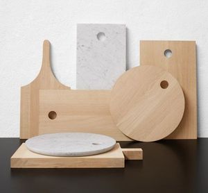 Planche à découper ronde en bambou avec poignée, planche à découper de cuisine en bois naturel - Product Image 3
