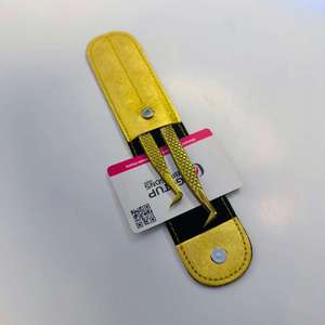 Meilleures pinces à cils anti-magnétiques et anti-statiques GETUP BROSONS IMPEX de 10 mm de longueur, couleur jaune, en acier inoxydable - Product Image 6