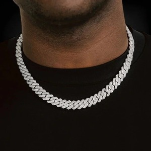 Cadena de Diamantes Moissanite Clásica Más Vendida para Hombres y Mujeres con Piedras de Corte Redondo y Calidad Premium Disponible a Precio de Mayoreo - Product Image 1