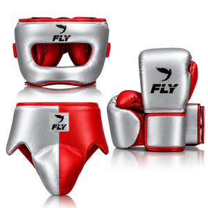 Ensemble de boxe Fly Or Rose : Gants de boxe Fly, protège-tête, protège-guêtres – Équipement d'entraînement de protection – Kits de sparring Fly personnalisés - Product Image 5