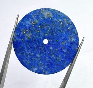Cadran de montre en pierre précieuse naturelle Lapis Lazuli, disque de 31,5 mm, pierre bleue, fait main sur mesure, épaisseur 1 mm, trou central de 2 mm, classique et élégant - Product Image 5