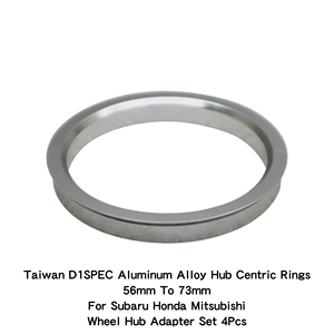 Anneaux de centrage de moyeu en alliage d'aluminium D1SPEC de Taïwan, 56 mm à 73 mm, pour adaptateur de moyeu de roue Subaru Honda Mitsubishi, lot de 4 pièces - Product Image 4