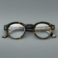 Montures de lunettes classiques rondes, colorées et audacieuses, en acétate plein cadre, durables, pour adultes, disponibles en plusieurs couleurs