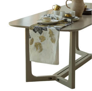 Table de salle à manger en bois massif de mangue couleur boue, design américain très attrayant, finition mate, idéale pour la maison, la cuisine ou la villa. - Product Image 5