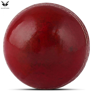 <b>Top</b> Grade Alum Tanned Leather Cricket Balls Professional Hand Stitched Red Color Match Balls for Test T20 Tournaments - Product Image 3