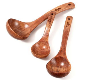 Ensemble de cuillères en bois écologiques au design nouveau, mini cuillères en bambou pour le maquillage - Product Image 3