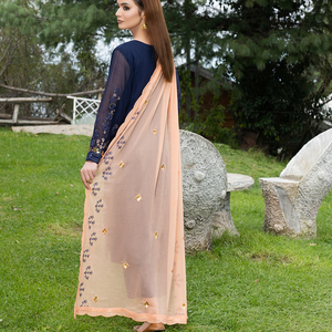 Ensemble shalwar kameez 2 pièces pour femmes grandes tailles, dernier design, logo personnalisé, robes de mariage, imprimé floral, broderie en dentelle - Product Image 5