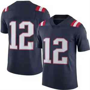 Men's Custom Name Number Breathable Short Sleeve American Football Jersey Sublimation Printed 100% Polyester Training Shirt - Product Image 5