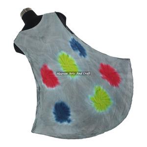 Nuevo Vestido de Verano Europeo y Americano con Lazo, Sin Mangas, Holgado, Venta al por Mayor de Fábrica a Bajo Precio, Atractivo Vestido Largo Tie-Dye Abierto - Product Image 1