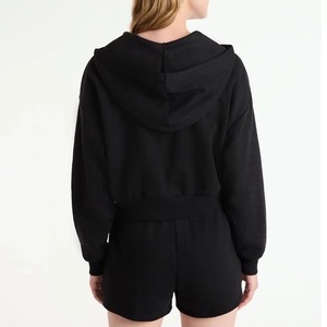 Women's Hoodie Shorts 2 Piece Short <b>Set</b> <b>Matching</b> <b>Sets</b> Women <b>Jogger</b> <b>Set</b> in Cheapest Price Breathable With Cheap Price OEM - Product Image 3