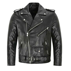 New Leather <b>Jacket</b> for Men Motorcycle Fashion Trend <b>Slim</b> <b>Fit</b> Custom Leather <b>Jacket</b> Oversized Stand Neck Pu Men's Leather <b>Jackets</b> - Product Image 1