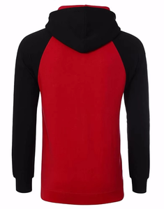 Sweat-shirt à capuche vintage d'hiver avec logo personnalisé, 100% coton, poids lourd, bicolore, noir et marron, en molleton, pour hommes, vente en gros - Product Image 6