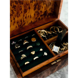 Caja de Regalo de Madera Vintage con Diseño de Cofre Pirata, Caja de Almacenamiento Decorativa de Madera Contrachapada con Corte Láser, Mini Joyero para Decoración del Hogar - Product Image 6