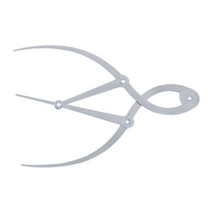 Calibre de précision en acier inoxydable doré, résistant à la corrosion, pour positionnement précis en trois points des cils et sourcils - Product Image 1