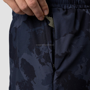 กางเกงวิ่งขาสั้นสำหรับผู้ชายกางเกงขาสั้นผ้าฟลีซแบบมีเชือกผูกสำหรับผู้ชายกางเกงขาสั้นผ้าคอตตอนออร์แกนิก - Product Image 3