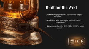 Lanterne LED portable de style rétro pour le jardin, le camping et l'aménagement paysager, haute luminosité, construction en ABS, étanche IP44, interrupteur - Product Image 4