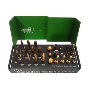Kit de fraises dentaires pour osseodensification, ensemble de 29 pièces pour chirurgie implantaire manuelle, système d'expansion et de densification osseuse - Product Image 2