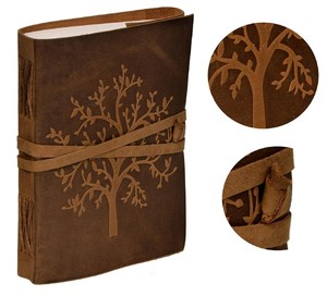 Journal en cuir Arbre de Vie fait main, carnet de notes vintage en cuir gaufré, idéal pour les voyages et l'écriture, cadeau de remise de diplôme pour hommes et femmes - Product Image 4