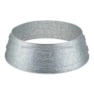 Galvanized Metal Tree Collar Manufacturer Christmas Decorative Galvanized Metal Tree Collar Metal Tree Collar